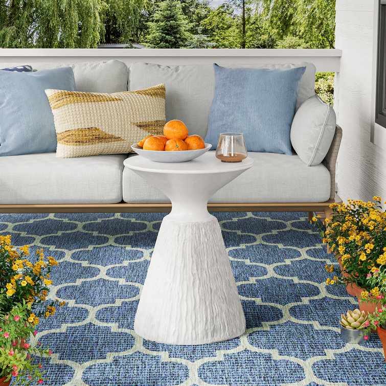 Wrought Studio Bimla Concrete Outdoor Coffee Table Wayfair
